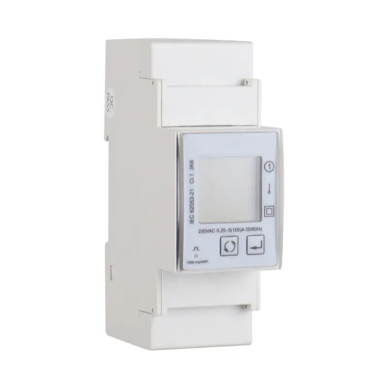 2P Single Phase Din Rail Energy Smart Meter para sa Renewable Energy
