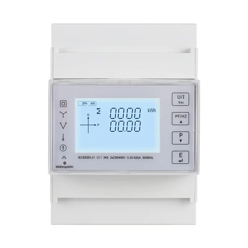 Tatlong Phase Apat na Wire Din Rail Multifunction Energy Smart Meter